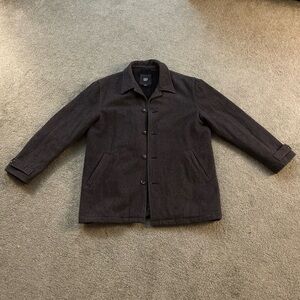 GAP Men’s Wool Blend Peacoat Gray Size Large